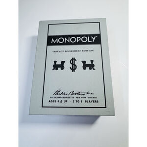 Monopoly Vintage Bookshelf Edition Board Game - Gray